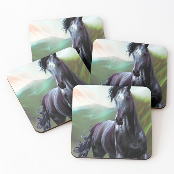 Item preview, Abstract Black Horse Art designed and sold by CazmosDesigns.