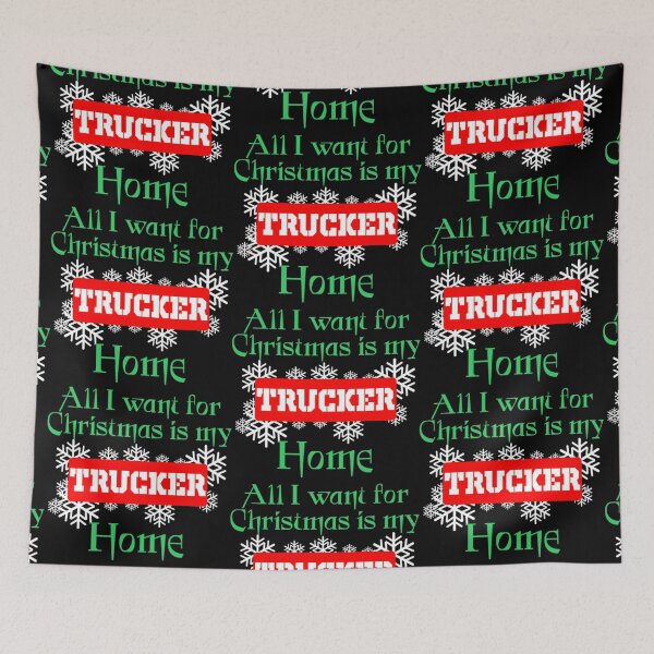 Item preview, All I Want For Christmas Is My Trucker Home  designed and sold by aryagiri.
