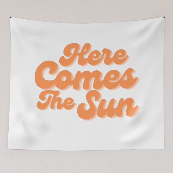 Item preview, Here Comes The Sun. Fun Summer, Beach, Sand, Surf Design. Orange designed and sold by That Cheeky Tee.