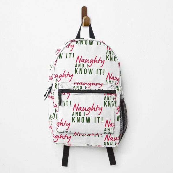 Item preview, Naughty And I Know It. Funny Cheeky Saying. designed and sold by That Cheeky Tee.