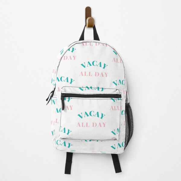 Item preview, Vacay All Day. Fun Design For Those Looking Forward To Summer Vacations. Green and Pink designed and sold by That Cheeky Tee.