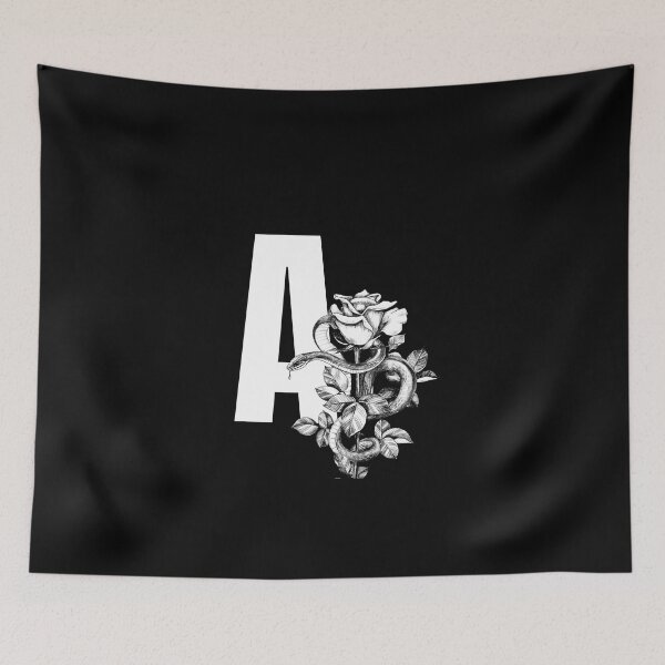 Item preview, A Botanical Monogram. Peony snake floral letter designed and sold by Emotionsy.