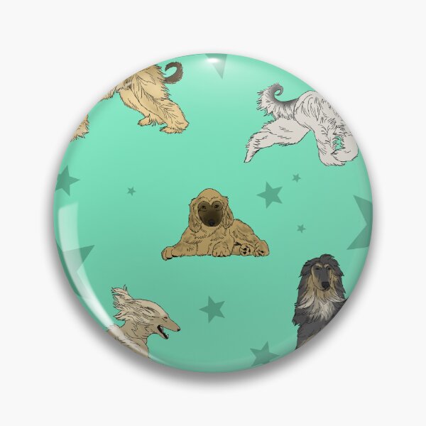 Item preview, Afghan Hounds Stars Seafoam designed and sold by Ashley Gagnon.
