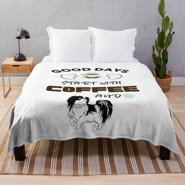 Item preview, Good days start with coffee and dog | Morning Quotes designed and sold by BarbiePearl.