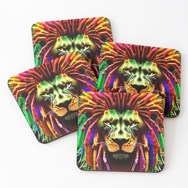 Artikelvorschau, Rasta Löwe digitale Kunst entworfen und verkauft von Design Den.