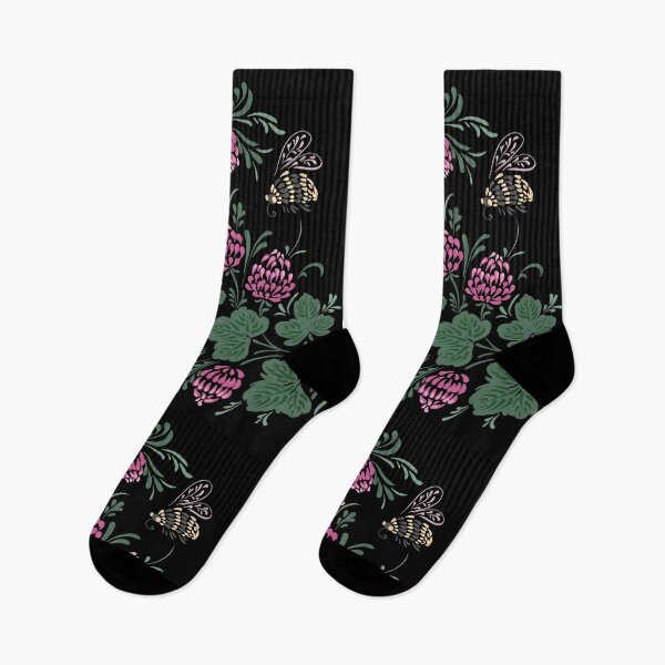Item preview, Bumblebees Clover Flowers Floral Retro Ukrainian Vyshyvanka designed and sold by r-silver.