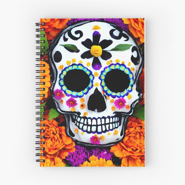 Item preview, Sugar Skull Marigolds designed and sold by @adorcharm Modern & Classic AI Art.
