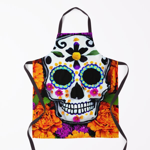 Item preview, Sugar Skull Marigolds designed and sold by @adorcharm Modern & Classic AI Art.
