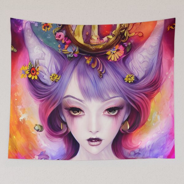 Item preview, Beautiful Goth Sorceress Original Digital Art Design designed and sold by ChorkiePawPress.