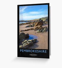 Pembrokeshire Railway Poster Greeting Card