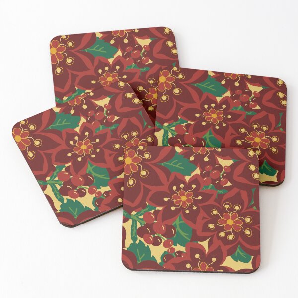 Item preview, Vintage Christmas Boho Poinsettia. designed and sold by LaBellCreative.