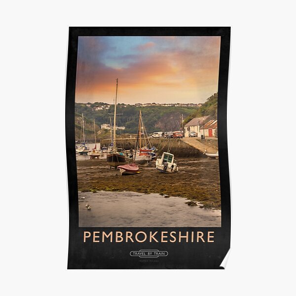 Pembrokeshire Railway Poster Poster