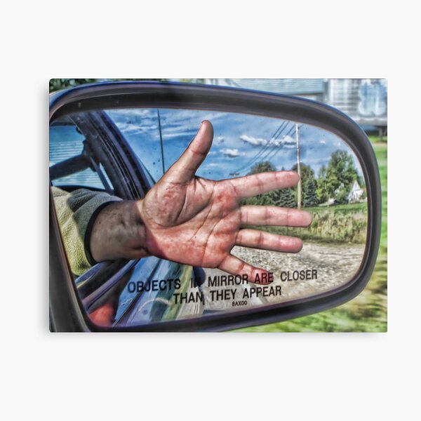 A Look Back With Wave Metal Print