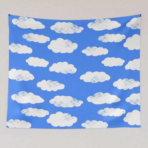 Item preview, Pattern with cloudy sky designed and sold by hmorena.
