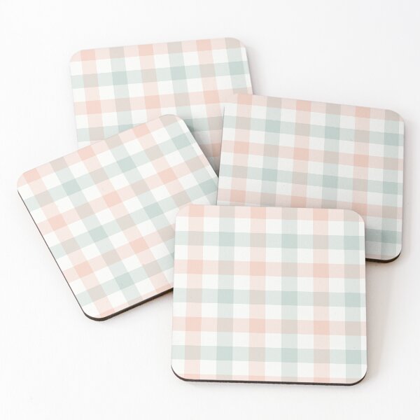Item preview, Light Blue and Pink Pastel Gingham designed and sold by Mónica  Ferreira Eres.