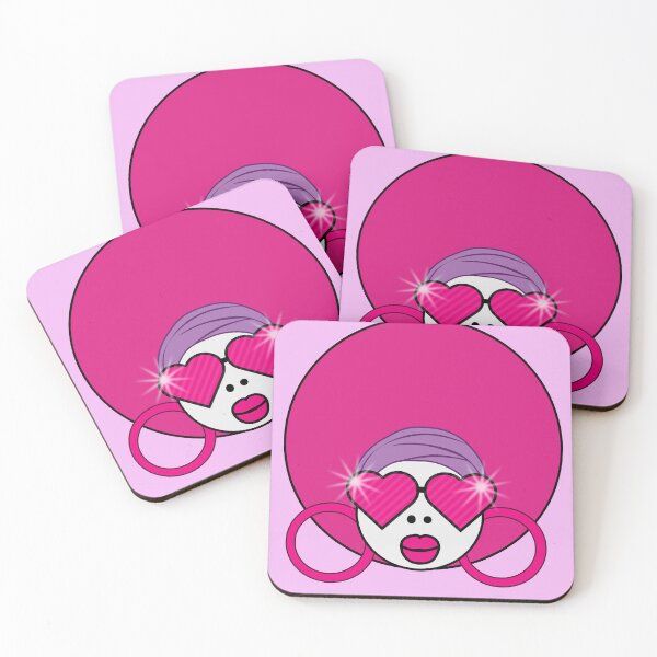 Item preview, Funky Female Character with Heart Glasses and Big Hair designed and sold by ea-photos.