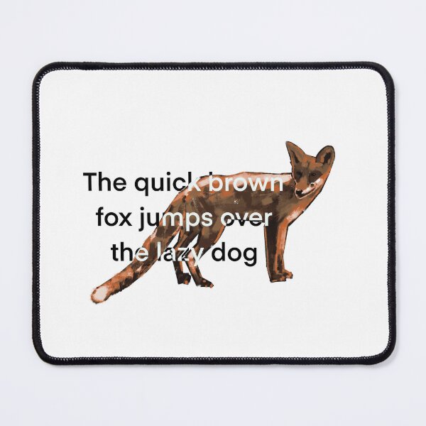 Item preview, Quick Brown Fox Pangram  designed and sold by Nigh-designs.