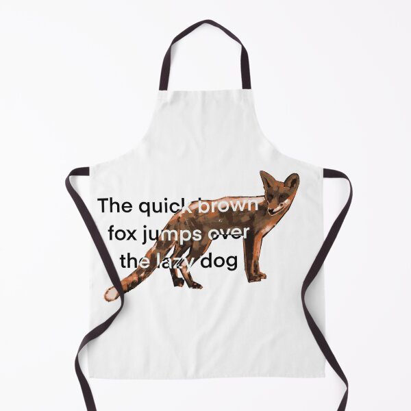 Item preview, Quick Brown Fox Pangram designed and sold by Nigh-designs.