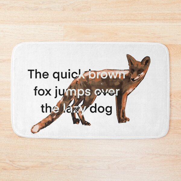 Item preview, Quick Brown Fox Pangram  designed and sold by Nigh-designs.