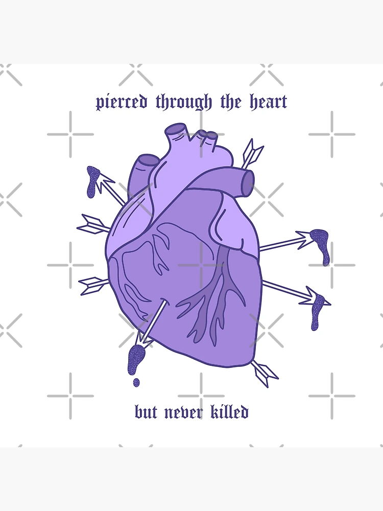 Pierced Through The Heart Poster for Sale by shelby jo