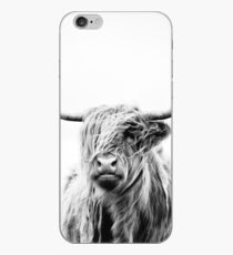 portrait of a highland cow iPhone Case