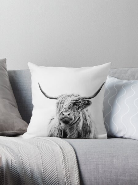 Item preview, portrait of a highland cow designed and sold by Dorit Fuhg.