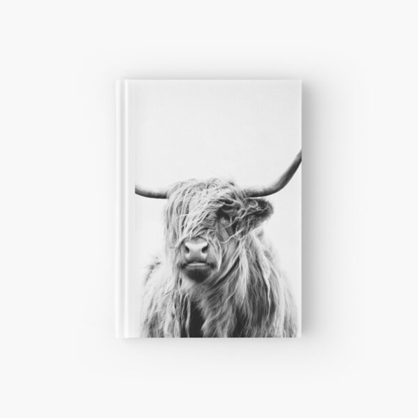 portrait of a highland cow Hardcover Journal