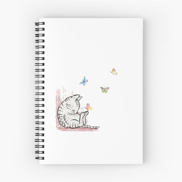 Item preview, Lovely Cat Sleep with Butterfly designed and sold by Pixel4Art.