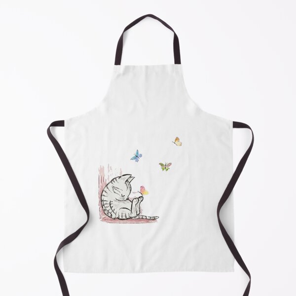 Item preview, Lovely Cat Sleep with Butterfly designed and sold by Pixel4Art.
