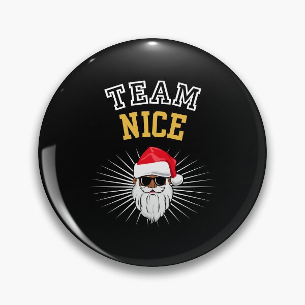Item preview, Team Nice Naughty List Black Santa Claus African American Christmas Xmas designed and sold by QueenOfPrint.