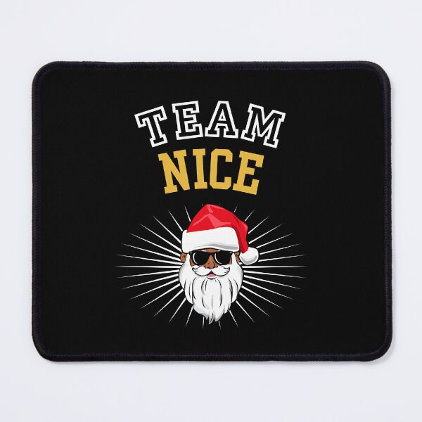 Item preview, Team Nice Naughty List Black Santa Claus African American Christmas Xmas designed and sold by QueenOfPrint.