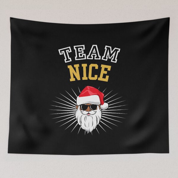 Item preview, Team Nice Naughty List Black Santa Claus African American Christmas Xmas designed and sold by QueenOfPrint.