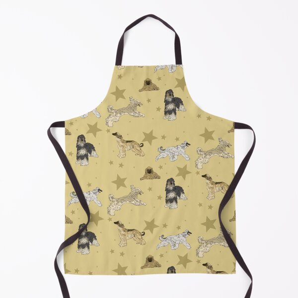 Item preview, Afghan Hounds Stars Yellow designed and sold by Ashley Gagnon.