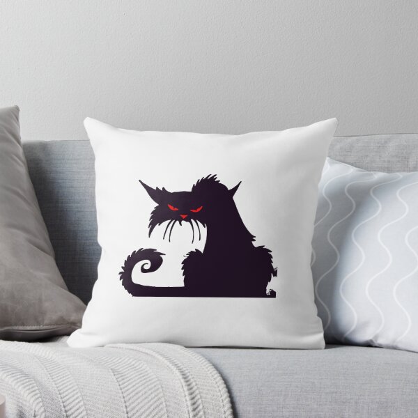 Item preview, Scary Black Cat with Red Eyes designed and sold by Pixel4Art.