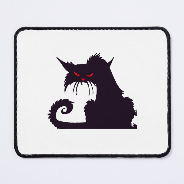 Item preview, Scary Black Cat with Red Eyes designed and sold by Pixel4Art.