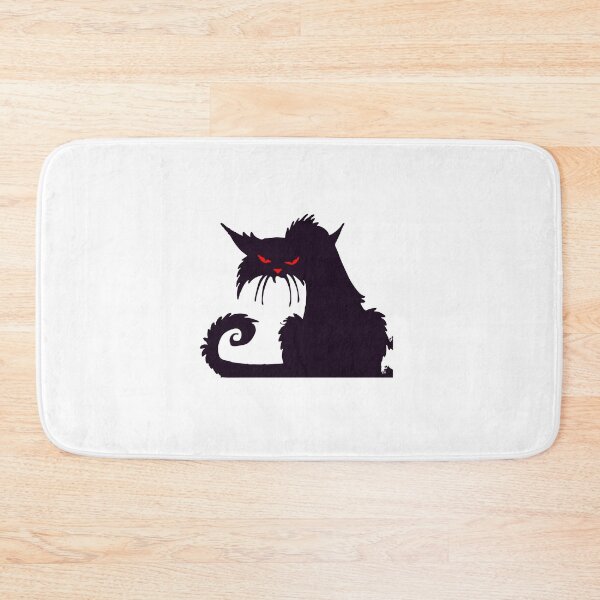 Item preview, Scary Black Cat with Red Eyes designed and sold by Pixel4Art.