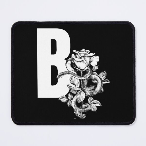 Item preview, B Botanical Monogram. Peony snake floral letter designed and sold by Emotionsy.
