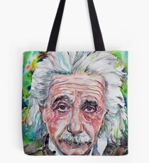 Bolsa de tela ALBERT EINSTEIN - retrato de acuarela.13
