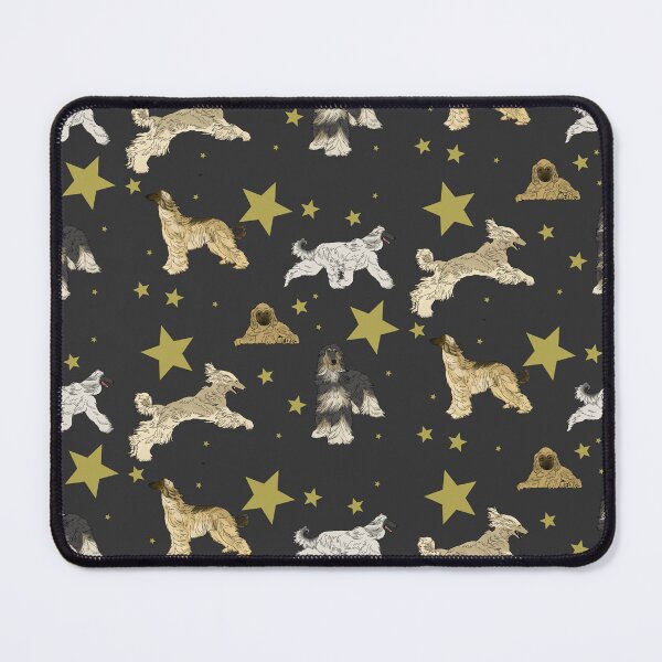 Item preview, Afghan Hounds Stars Black designed and sold by Ashley Gagnon.