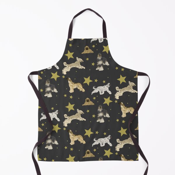 Item preview, Afghan Hounds Stars Black designed and sold by Ashley Gagnon.