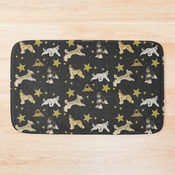 Item preview, Afghan Hounds Stars Black designed and sold by Ashley Gagnon.