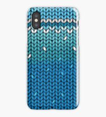 Aquamarine Knit iPhone Case/Skin