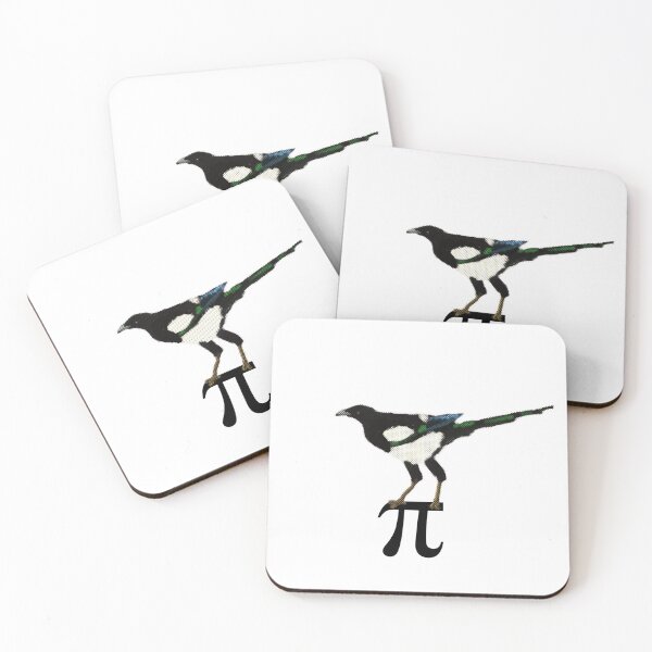 Item preview, Eurasian Magpie standing on pi symbol designed and sold by Nigh-designs.