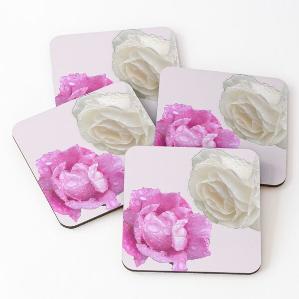 Item preview, Pink and white roses designed and sold by indiafrankk.