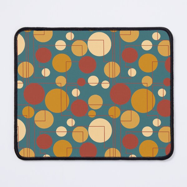 Item preview, Dots and intersectines mid century modern colour palette designed and sold by EmmieByDesign.