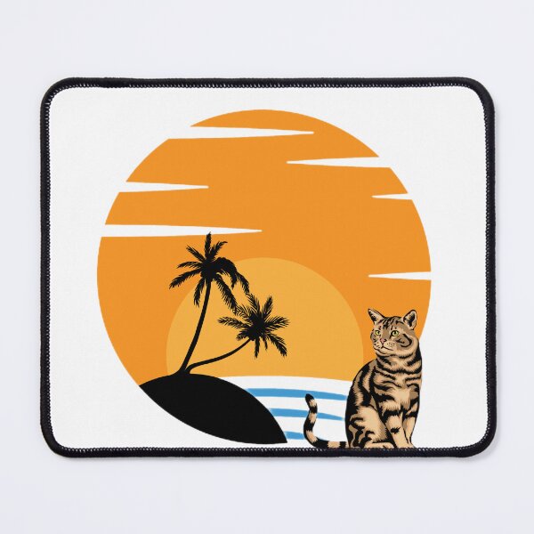 Item preview, Cat looking at sunset t-shirt designed and sold by SenhajiWorld.