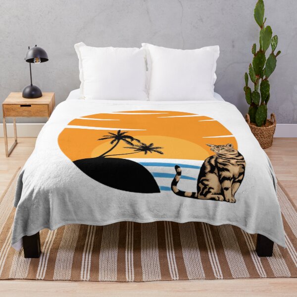 Item preview, Cat looking at sunset t-shirt designed and sold by SenhajiWorld.