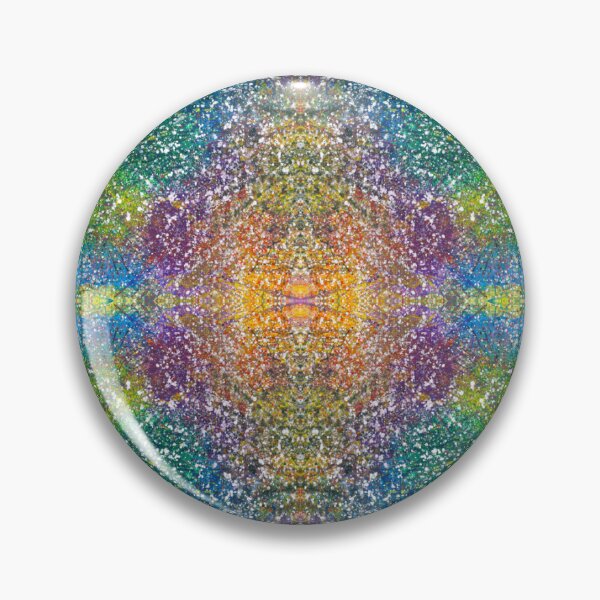 Item preview, Global Positive Energy Express #1334 Unique Vibrant New Age 5D Bold Mixed Media Abstract Mandala Kaleidoscope Art In Orange Yellow Green Blue Purple Sacred Geometry Fractal Cymatics Pattern Inspired designed and sold by Rainbow Artist Orlando L.