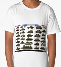 French Tanks of ww2 Long T-Shirt