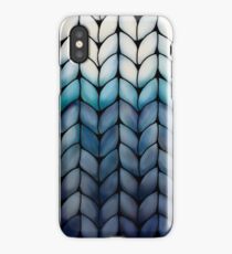 Chunky Ocean Blue Knit iPhone Case/Skin